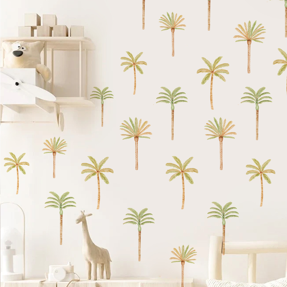 Baby Girl Nursery Quotes - Boho Kokospalm Muursticker Voor Kinderen Baby