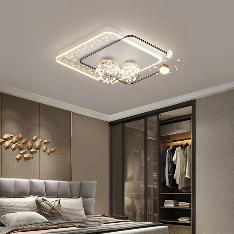 Baby Nursery Light Fixture - 2025 Nordic Sterrenhemel Kind Plafondlamp Dimbaar