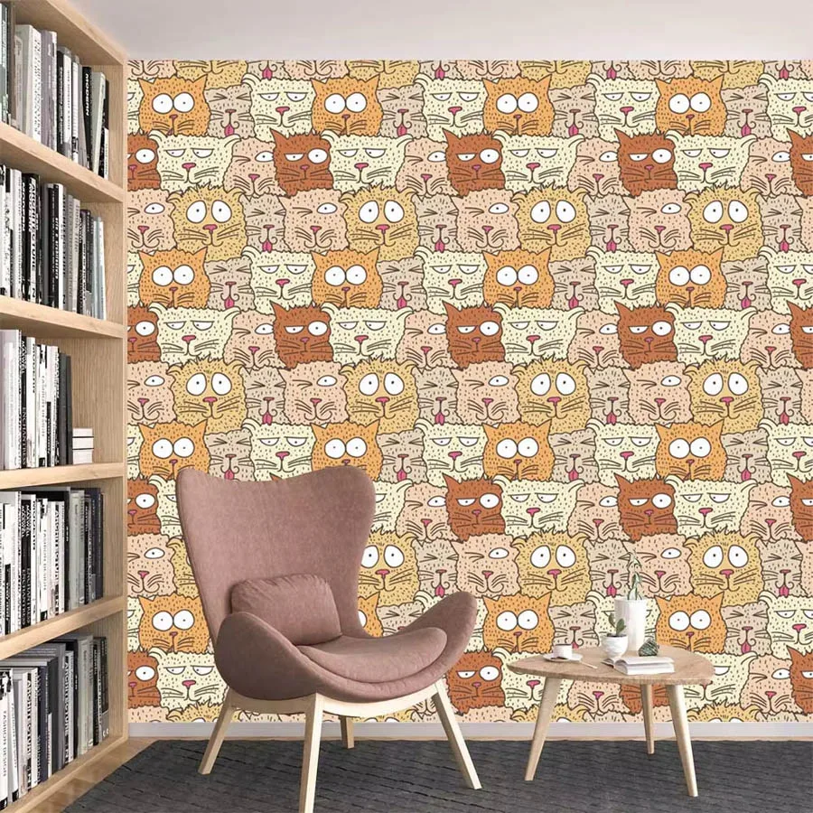 Baby Nursery Peel And Stick Wallpaper - Custom Cartoon Waterdicht Peel en Stick