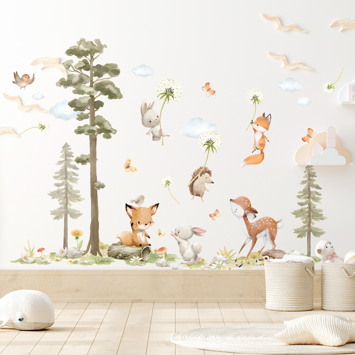 Baby Girl Nursery Quotes - Leuke bosdieren muurstickers voor kinderkamers kinderen