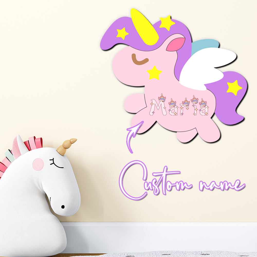 Aangepaste eenhoorn houten naa - Baby Nursery Decor Girl recensie en prijs