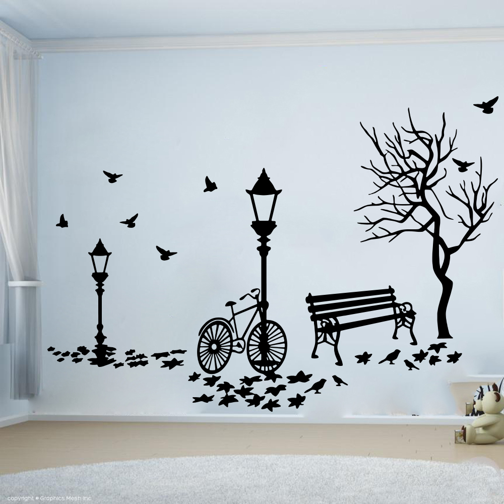Moderne herfst landschap fiets - Baby Nursery Wall Lights recensie en prijs