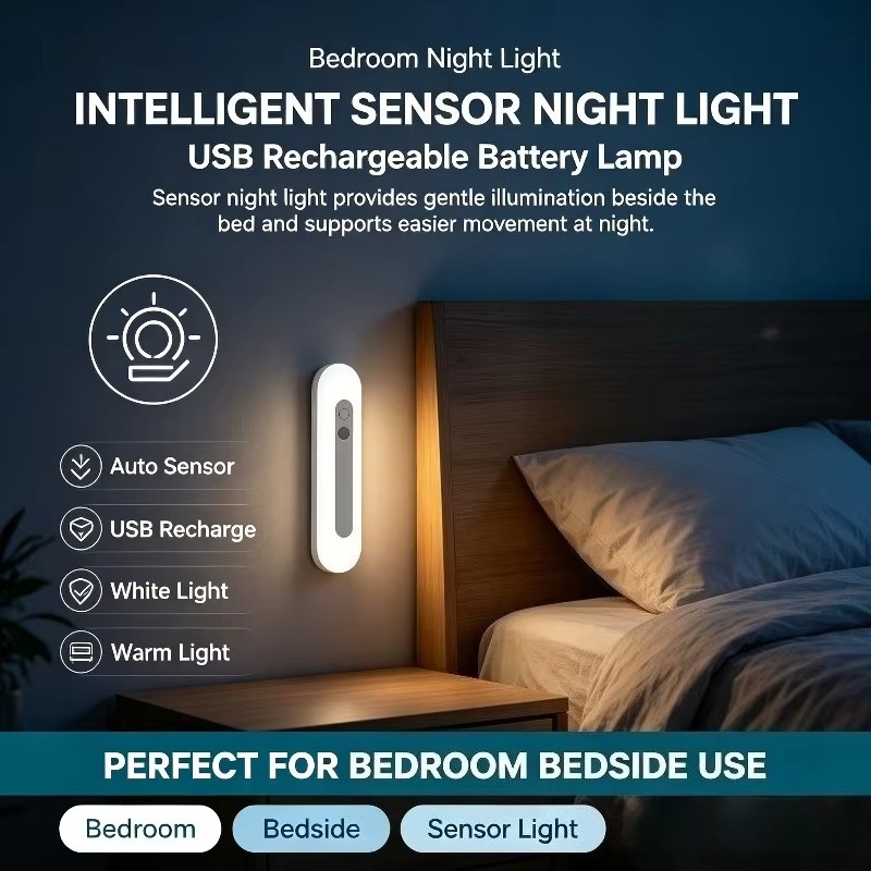 Intelligente sensor nachtlamp, - Baby Nursery Wall Lights recensie en prijs