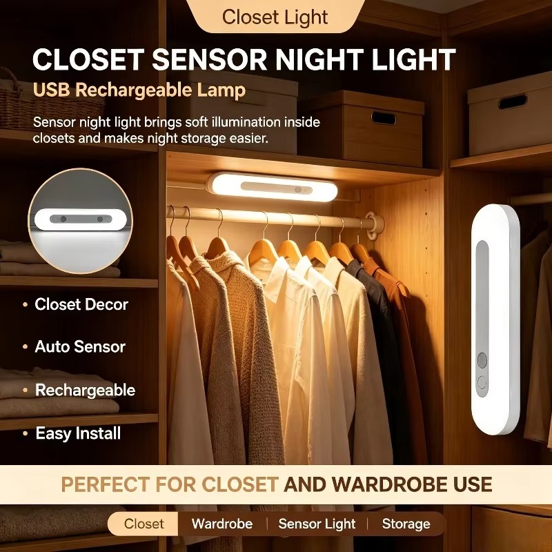 Intelligente sensor nachtlamp, - Baby Nursery Wall Lights recensie en prijs