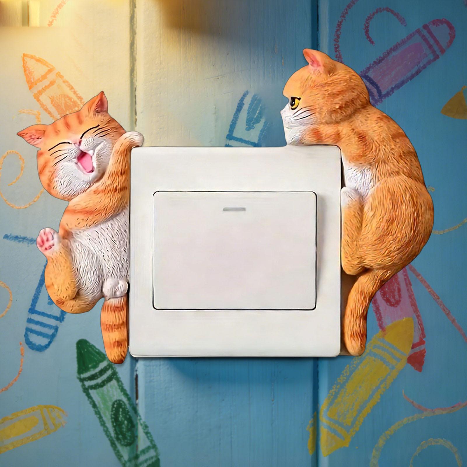 Lichtknopsticker 2-delige katt - Baby Nursery Wall Lights recensie en prijs