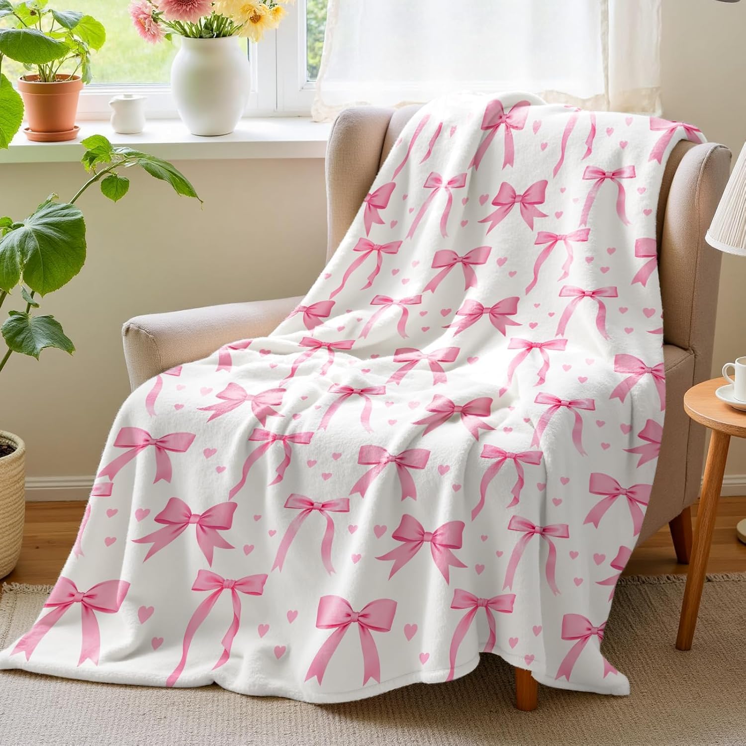 VIKAMA roze strikdeken, zacht  - Baby Nursery Decor Girl recensie en prijs