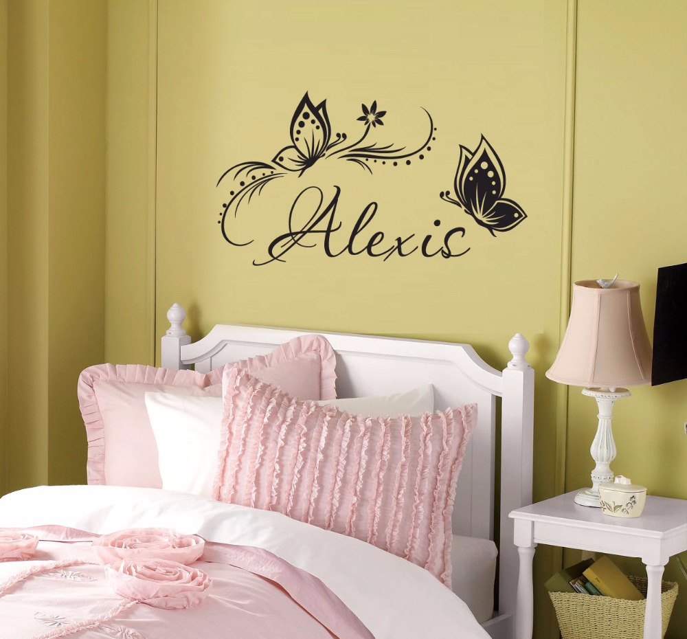 Gepersonaliseerde naam & vlind - Baby Girl Nursery Quotes recensie en prijs