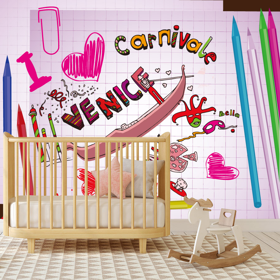 Cartoon Eenvoudig aan te breng - Baby Nursery Peel And Stick Wallpaper recensie en prijs