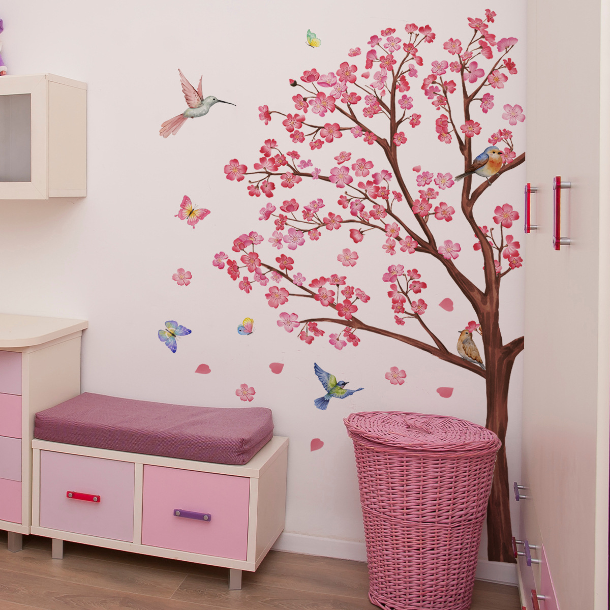 Aquarel Vogel Bloem Muursticke - Baby Girl Nursery Quotes recensie en prijs