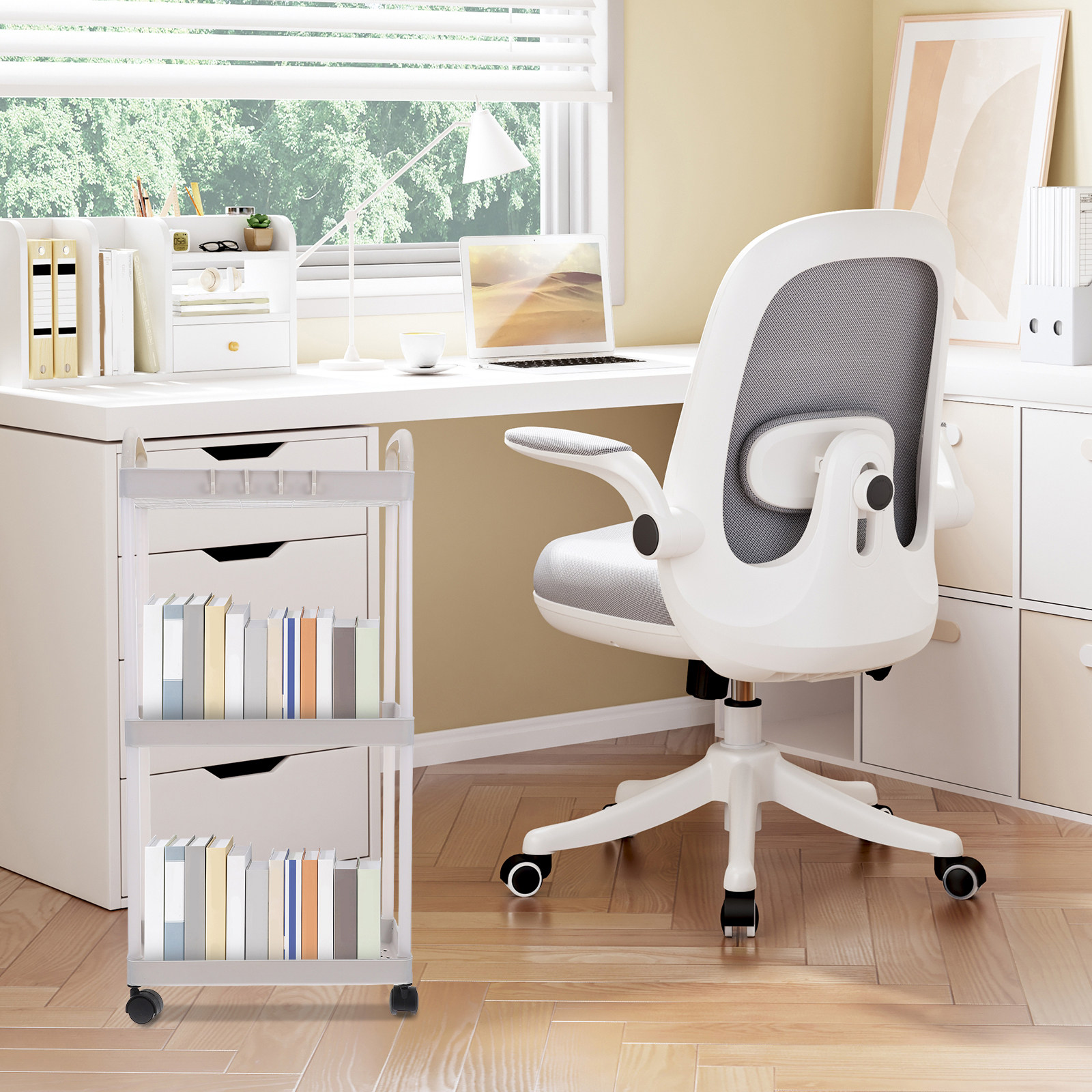 3-laags kunststof opbergwagen, - Baby Nursery Trolley recensie en prijs