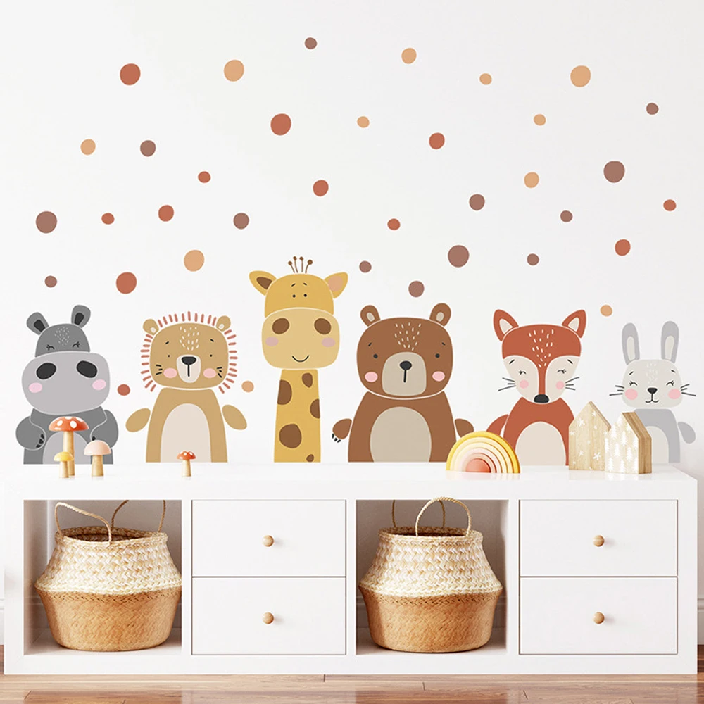Boho schattige giraffe beer di - Baby Nursery Peel And Stick Wallpaper recensie en prijs