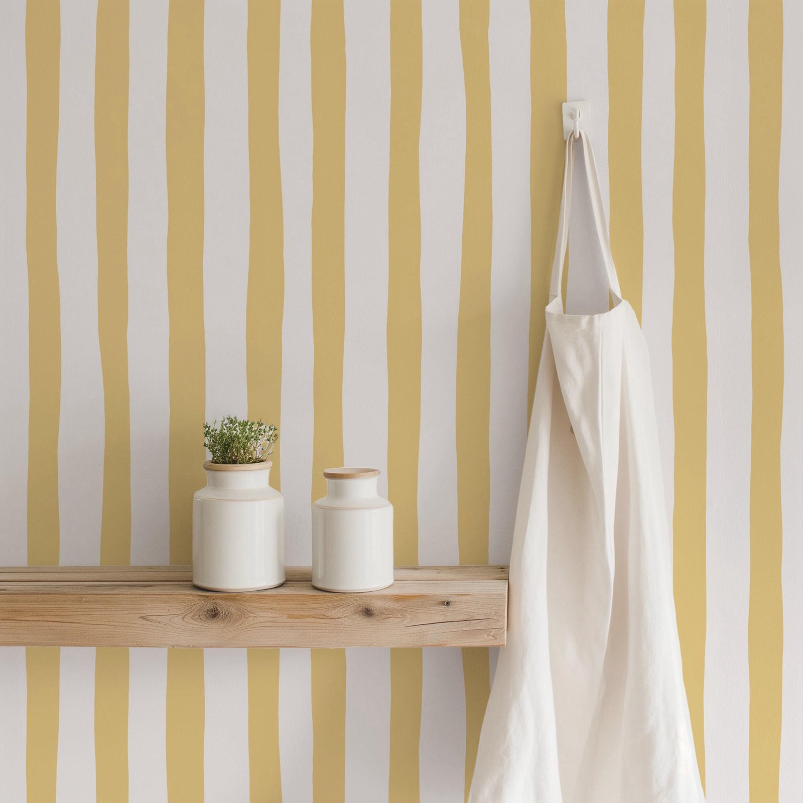 Sunshine gele wiebelde strepen - Baby Nursery Peel And Stick Wallpaper recensie en prijs