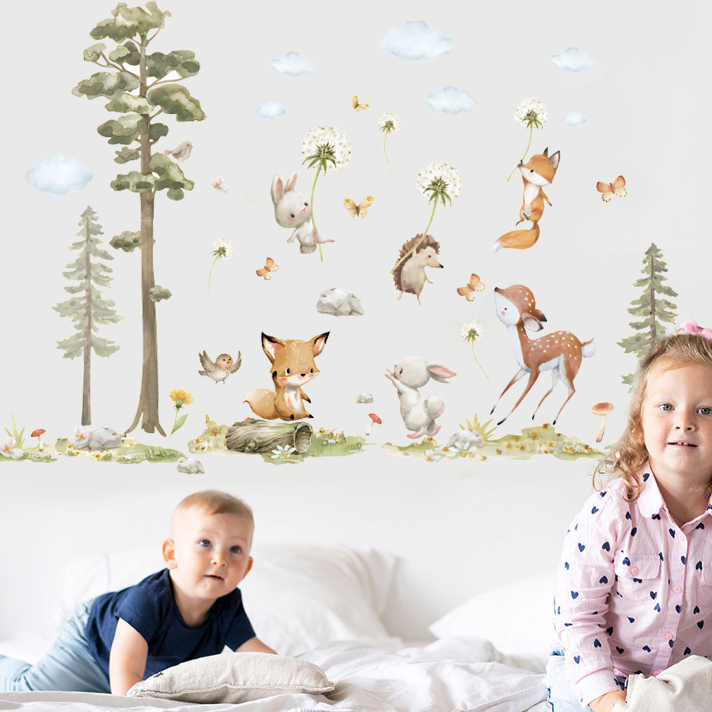 Leuke bosdieren muurstickers v - Baby Girl Nursery Quotes recensie en prijs