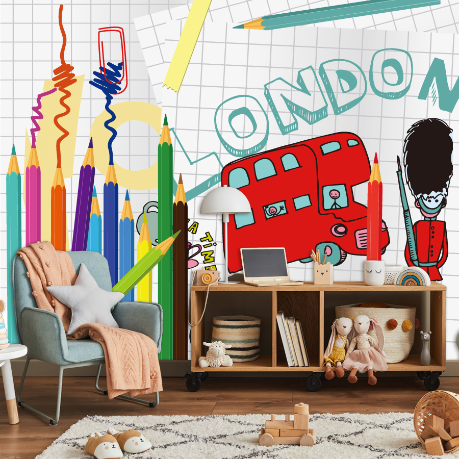 Aangepaste cartoon eenvoudig a - Baby Nursery Peel And Stick Wallpaper recensie en prijs